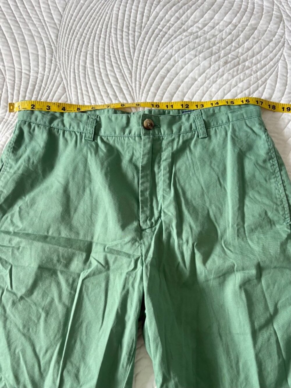 Vineyard Vines Mens Green Cotton Chino Shorts Size 32 Classic Fit - Picture 6 of 8